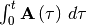 \int_{0}^{t}\mathbf{A}\left(\tau\right)\, d\tau
